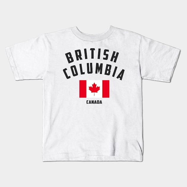 British Columbia - Canada Kids T-Shirt by C_ceconello